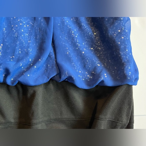 Maurices Elegant Blue and Black Women's Sequin Mini Dress Size 1X - Picture 13 of 13
